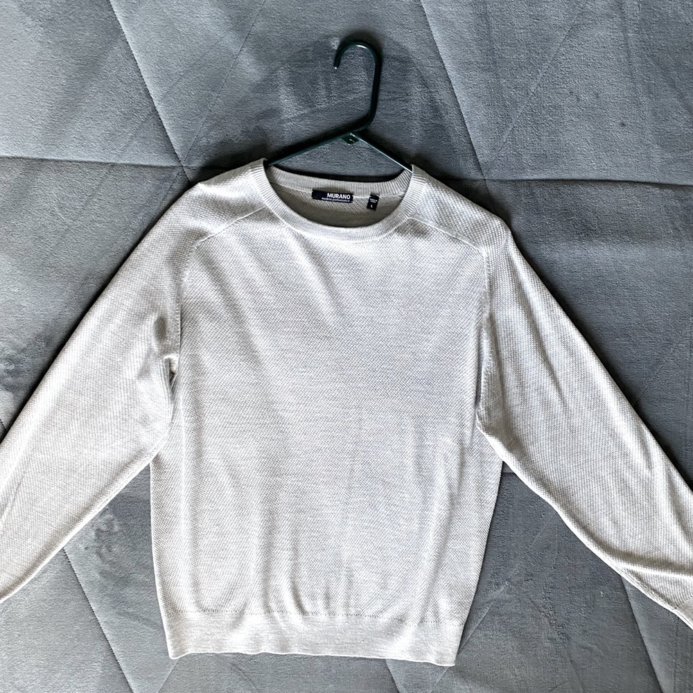 Murano Men’s Grey Knit Sweater, Size L